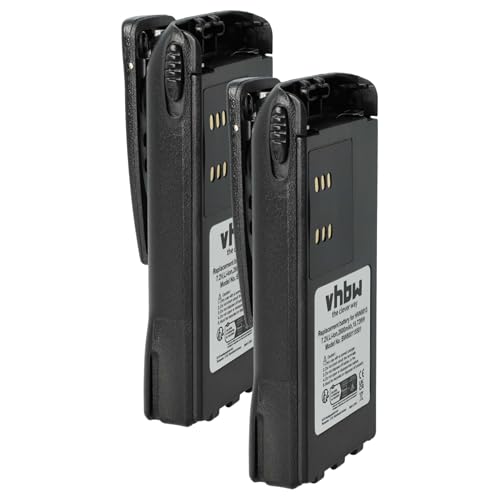 2x batteria compatibile con Motorola GP338 GP580 GP339 GP540 GP330 GP340 GP360 GP640 GP380 radio 2600mAh 7.4V Li-Ion