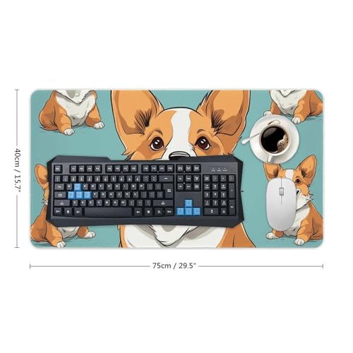 Sous-main de bureau Corgi idéal pour le télétravail - 2