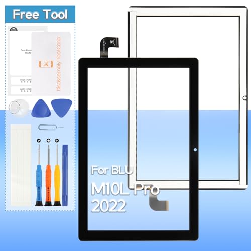 Touch Screen Replacement for BLU M10L Pro M0214UU 2022 GG1010-629 10.1inch Front Glass Touch Panel Digitizer with Tools(Not include LCD)