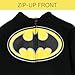 WARNER BROS DC Comics Justice League Batman Infant Baby Boys Zip Up Cosplay Costume Coverall and Cape Batman Coverall (12 Months And Up)
