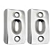 Designers Impressions Satin Nickel Replacement Strike Plates For Ball Catches (Pair): PL-003