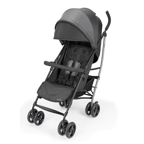 Ingenuity 3Dlite Jewel Convenience Stroller – Lightweight Folding Stroller with Car Seat Compatibility, Extra-Large Canopy & Storage