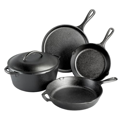 Lodge Cast Iron Set - 5-Piece Set - Pre-Seasoned...