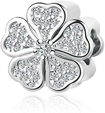 MiniJewelry Women Girls Birthday Good Luck Clover Charm for Bracelets Necklaces Pendants Lucky Beaded Gift Auntie Niece Family Christmas Birthday