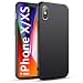 Produktbild Für iPhone x/xs Hülle iPhone x/xs Handyhülle Schwarz Silikon Case Kompatibel mit iPhone x/xs, Ultra Dünn Schwarz Weich Handyhülle Stoßdämpfend Anti Scratch Schutzhülle, Black