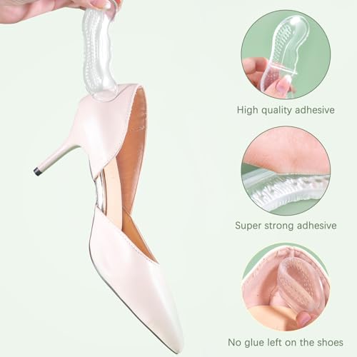 Image of Heel Pads for Shoes that are Too Big: Heel Protectors for Loose Shoes - Stop Heel Pain - Heel Blisters(4 Pairs)
