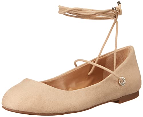 Jessica Simpson Womens Bingley Faux Suede Lace Up Flats