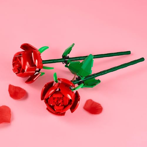 Creator Rose Set di Fiori Finti Compatibile con Bouquet di Fiori Artificiali & Creator Fiori di Loto, Set Fiori Finti da Costruire per Bambine e Bambini da 8 Anni - Lego - Immagine 3