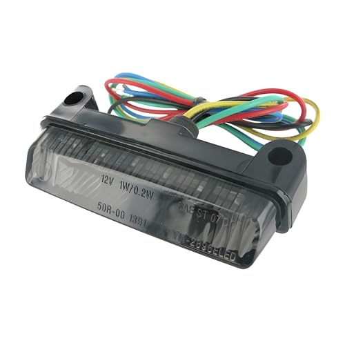 Feu arrière STR8 Black Line Mini LED avec clignotants pour customisation moto universelle