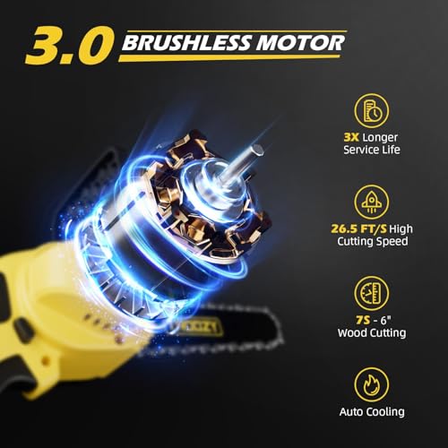 TROOZY 2-in-1 6-Inch Brushless Pole Saw