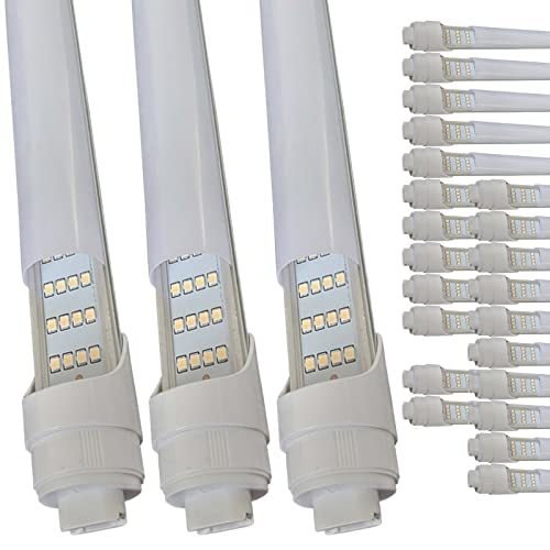 LED Light Bulbs 8 Foot, 2 Pin 144W 6500K, T8 T10 T12 LED Tube Lights, R17D LED 8Foot, HO Rotatable LED Shop Lights, Frosted Cover, Dual-Ended Power, 8FT LED Bulbs to Replace Fluorescent Light LED Light Bulbs 8 Foot, 2 Pin 144W 6500K, T8 T10 T12 LED Tube Lights, R17D LED 8Foot, HO Rotatable LED Shop Lights, Frosted Cover, Dual-Ended Power, 8FT LED Bulbs to Replace Fluorescent Light