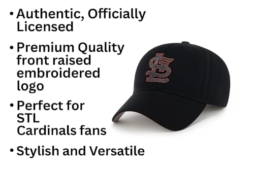 Gorra deportiva STL para niños y niñas ajuste negro miniatura 6