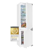 Exquisit Einbau-Kühl-Gefrierkombination EKGC270-70-NF-F-010E | Einbaukühlschrank mit Gefrierfach 178cm hoch | NoFrost | 246 L Volumen | LED | weiß