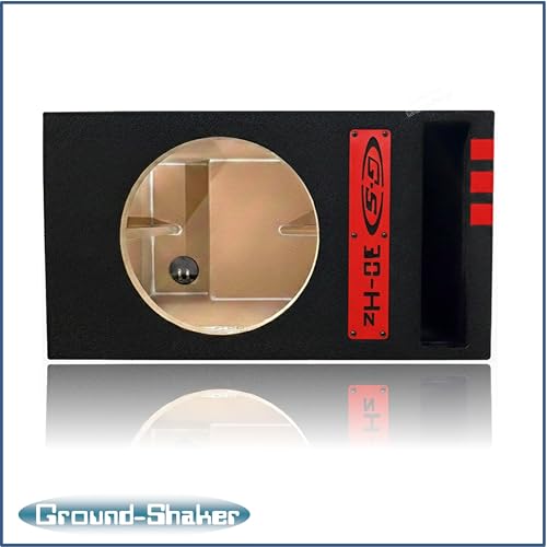 Image of 30HZ Reinforced Competition Single Ported Sub Box Sub Woofer Enclosure Speaker Box Car Audio Subwoofer Ground Shaker Box Ground-Shaker (Caution RED, 10 inch)