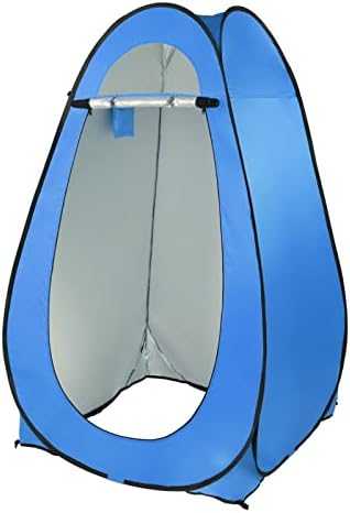 GUDCHOIE1-2 Person Portable Pop Up Toilet Shower Tent Changing Room Dressing Tent Camping Shelter Blue