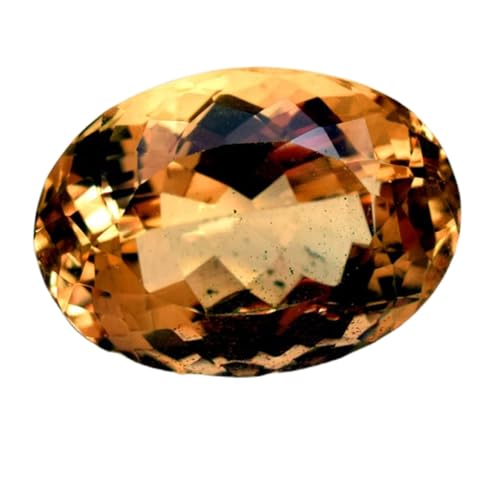 Citrine naturelle ovale 15,53 mm pour la fabrication de bijoux artisanaux haut de gamme