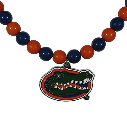 NCAA Siskiyou Sports Womens Florida Gators Fan Bead Necklace 24 inch Team Color