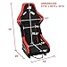 J2 Engineering Pair of Universal Fixed Position Bucket Racing Seat w/Side Mount Brackets & Sliders for 4 or 5 Point Harness, 23