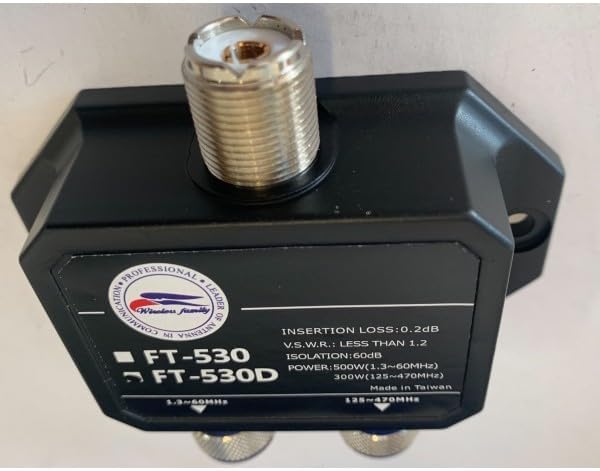 Harvest FT-530D (1.3~60MHz/125~470MHz) Antenna Duplexer