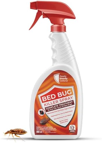 Bed Bug Killer Spray 650ml | for Bed Bugs, Eggs, Nymphs and Larva...