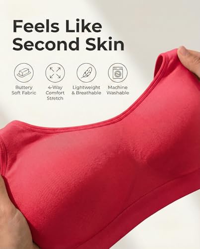 Image of SHAPERMINT Wireless Bras for Women No Underwire - Small to Plus Size Bralettes with Support and Natural Lift