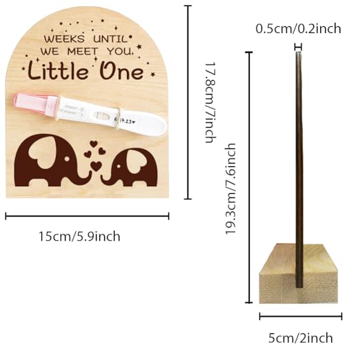 Image of FREEBLOSS Pregnancy Announcements Lovable Elephant Print Baby Announcements Board Soon to Be Mom & Dad Ways to Announce Pregnancy Pregnancy Announcement for First Time Dad, HOME-FB0009-14-US35