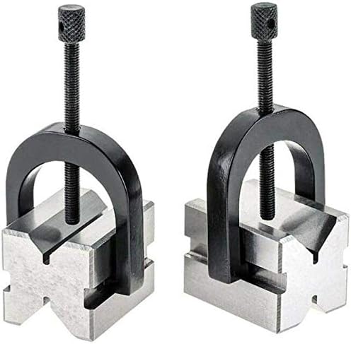 Precision VBLOCK Set 50 x 38 x 38 with 2 Blocks 2 Clamps