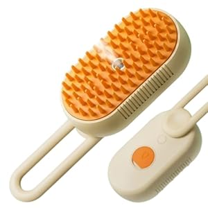 Cepillo con Vapor para Gatos – Desenredante y Eliminador de Pelo Suelto, Masaje Relajante, Ideal para Pelo Largo y Corto, Diseño Antitirones, Hidratación y Brillo Natural del Pelaje