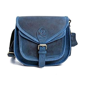 J. Wilson London – Designer Genuine Real Distressed Retro Vintage Hunter Leather Handmade Women Ladies Unisex Flapover…