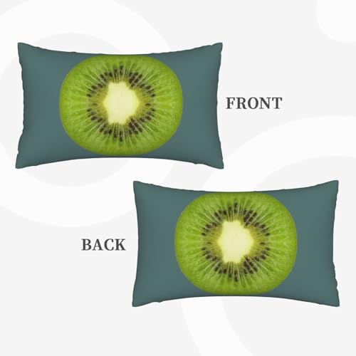 Taies d'oreiller aspect lin Kiwi Slice pour rénover vos coussins ternes