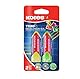 Kores - Trino: Farbiger Dreieckiger PVC Radierer mit Papierschleife für Kinder, Studenten und Erwachsene, ungiftig und kinderfreundlich, Schul- und Bürobedarf, 60 x 20 x 18 mm, 2 Stück Packung