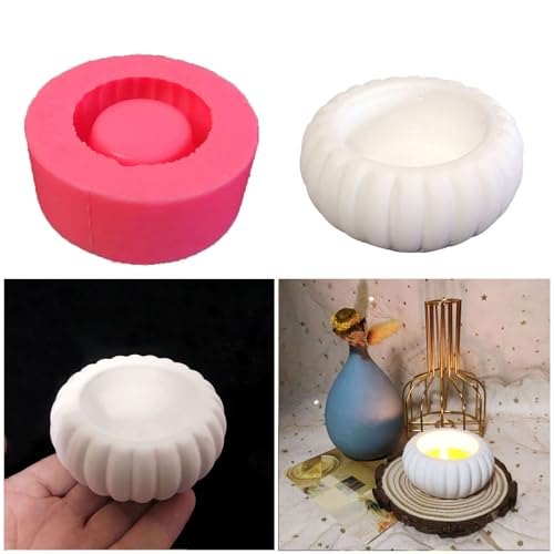 Diy Molde Durável Suporte Silicone Castiçal Moldes Fundição Fazendo Moldes Silicone Para Artesanato