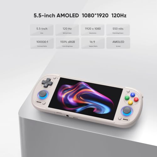 Image of Retroid Pocket 6 Handheld, 12+128G, Portable Android Gaming - Silver