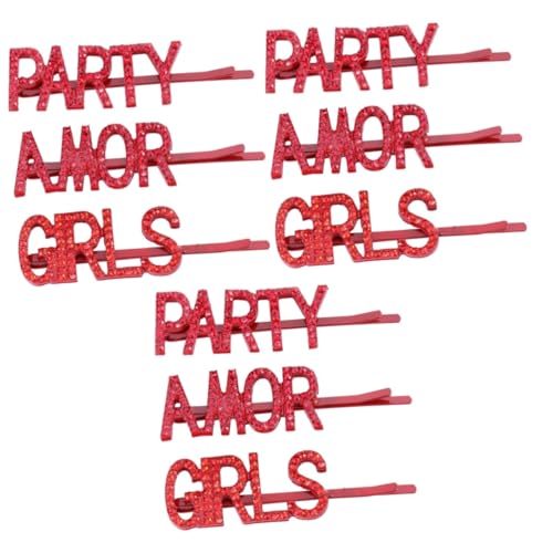 Épingles à cheveux avec mots anglais Beavorty pour briller lors d'une girls party entre amies