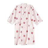 [Albornoz de Estilo Japonés]: Albornoz de kimono para mujer, pijama diferente para que experimente una nueva moda de verano.
