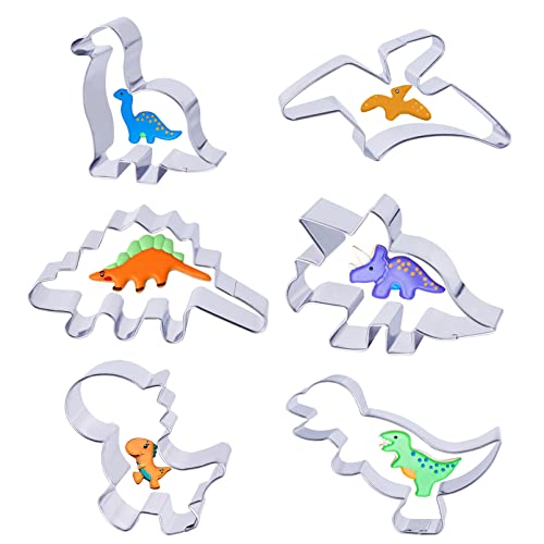 hitsuki Dinosaur 6 Pcs Cookie Cutters
