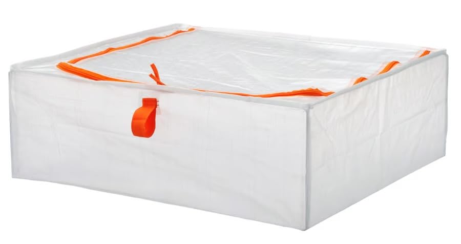 ikea Parkla Storage Case, 55X49X19 Cm (22X19X7, Polypropylene),Transparent-image-25