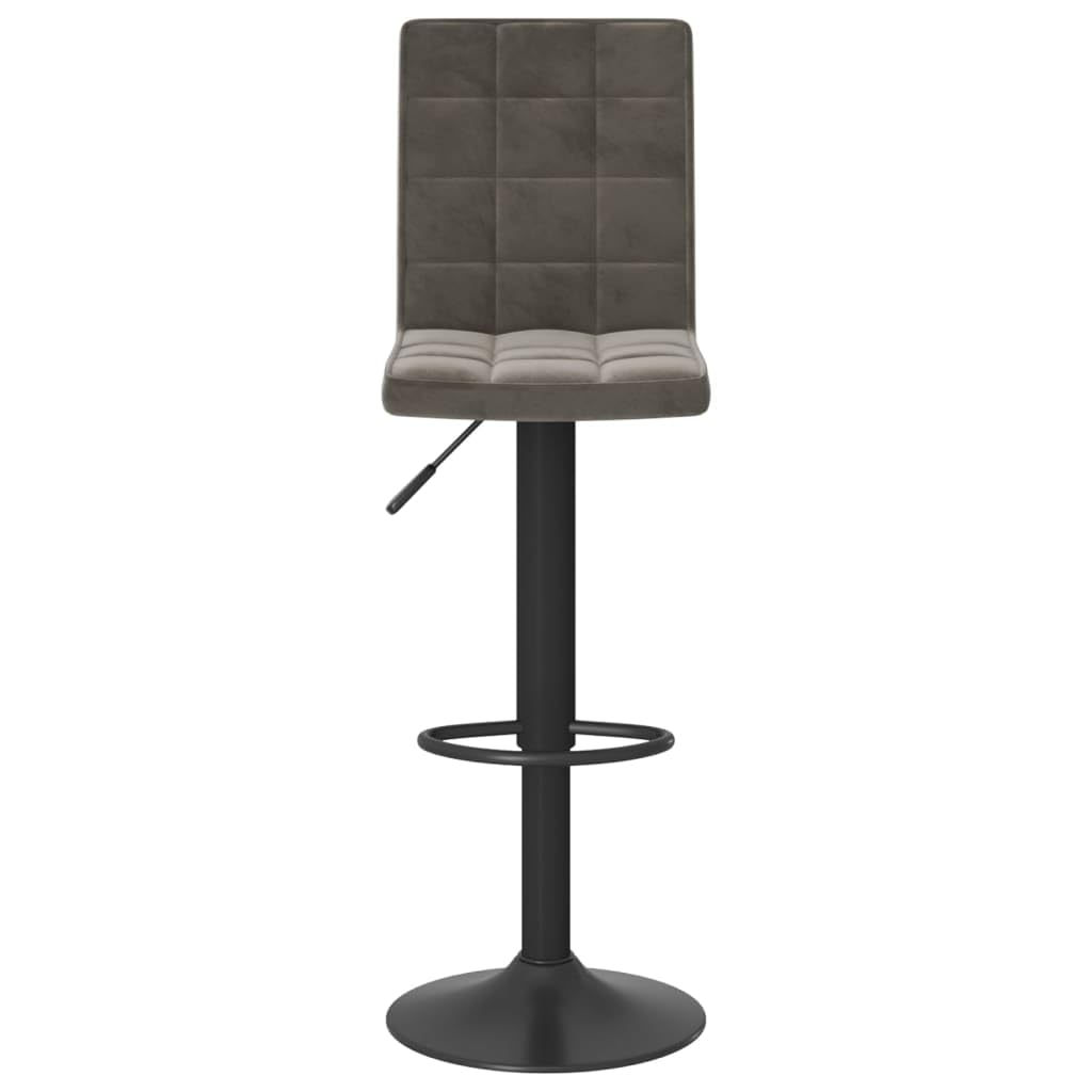 Homgoday Taburetes de bar, 2 unidades, color gris oscuro, de terciopelo, silla de oficina, silla de descanso, silla de bar, silla de escritorio, para dormitorio o salón