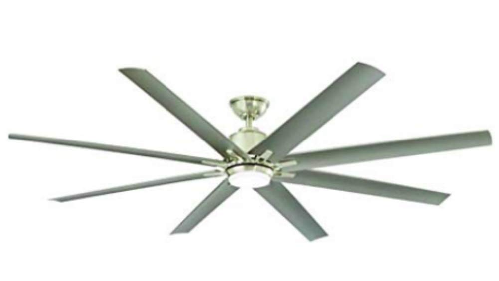 JUSTSWAG Home Decorators Collection Kensgrove 72 in. LED Indoor/Outdoor Brushed Nickel Ceiling Fan