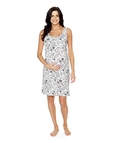 Baby Be Mine Maternity Nursing Nightgown Sleeveless (Medium pre pregnancy 8-10, Ella)