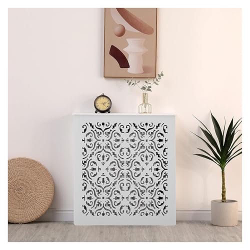 Cubierta para radiador con diseño grueso de alto brillo mueble de MDF blanco premium para baño