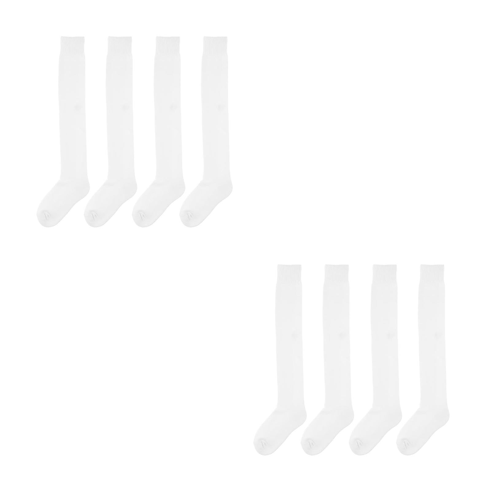 4 Paare Fechtsocken für Herren Atmungsaktive Kniehohe Sportsocken mit Dickem Polster und Knieschutz Rutschfeste Langsocken für Wettkampf und Training Angenehm und Strapazierfähig