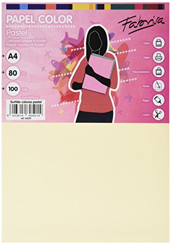 Fabrisa 74810SP-54211 - Papel de colores, color cinco colores surtidos fuertes