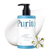 PURITO Luminous Moisture Shea Butter Body Lotion, Shea Butter, Gentle on Skin, Moisturizing, Dry Skin, Pump Bottle, K-Beauty, 300ml / 10.14 fl. oz. Ocean Breeze, 10.14 fl. oz.
