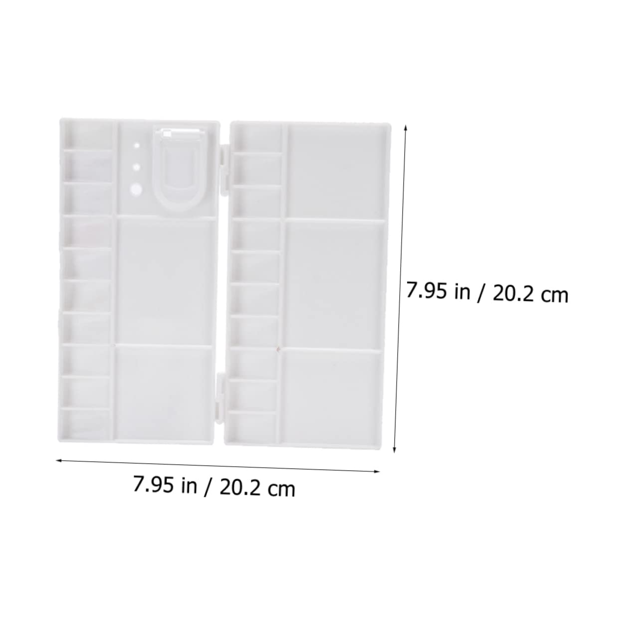 DOITOOL 3Pcs Box Watercolor Pigment Box with Lid Empty Case for Artists and Students Practical Clamshell Design for Color Mixing Material Easy to Clean and Use