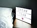 A4 Cinematic Light Box Sign - 105 Letters and Colour Emojis - USB or Battery Operated - USB Cable Included - Vintage Cinema LED Sign