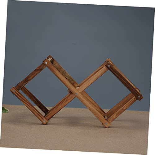 Soporte plegable de madera para vino, para 6 botellas miniatura 5