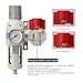 LNCHKA Industrial Air Compressor Filter Regulator Combo 3/8
