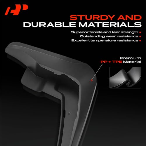 Image of A-Premium Mud Flaps Compatible with Audi | for e-tron Quattro 2019-2022 Sport Utility, No Drilling Required Mud Guards with Hardware Accessories, Set of 4 Front Rear
