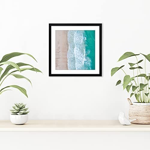 Miniatura 4 de Americanflat Portarretratos de 11 x 11 pulgadas con vidrio inastillable, para uso como marco de 8 x 8 pulgadas con paspartú o marco de 11 x 11